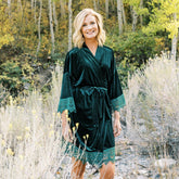 wedding bridesmaid robe night robe velvet robe womens bath robe